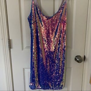 Fashion Nova Sequin Bodycon Dress